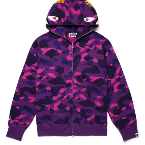 Bape Other - BAPE Color Camo Shark Full Zip Hoodie